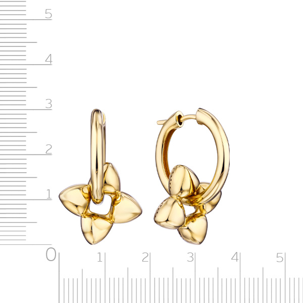 Серьги из серебра с золочением