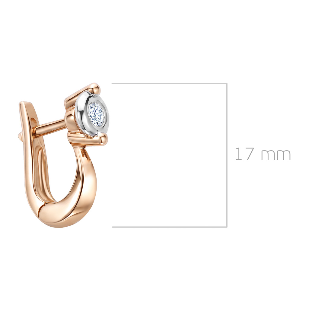 Серьги из  золота с бриллиантами